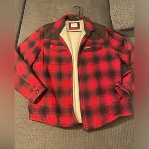 Field & Stream Red / Black Flannel Jacket